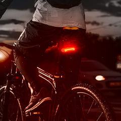 Smart Bike Tail Light with Turn Signals Automatic Brake Light